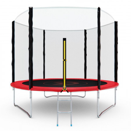 Батут с сеткой DFC PELPO 10ft с лестницей, RED