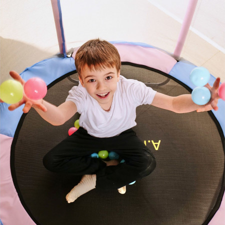 Батут детский DFC A.KOU KIDS 55" (140 см) с сеткой
