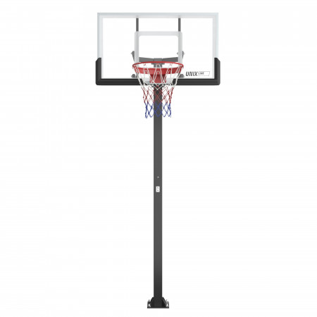 Баскетбольная стойка стационарная UNIX Line B-Stand-PC 54"x32" R45 H230-305 см