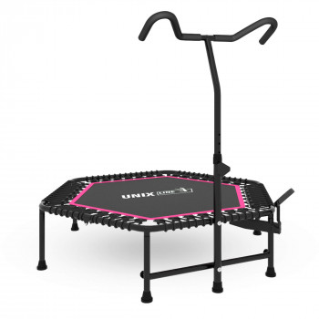 Батут спортивный UNIX Line FITNESS PRO (125 см) Pink