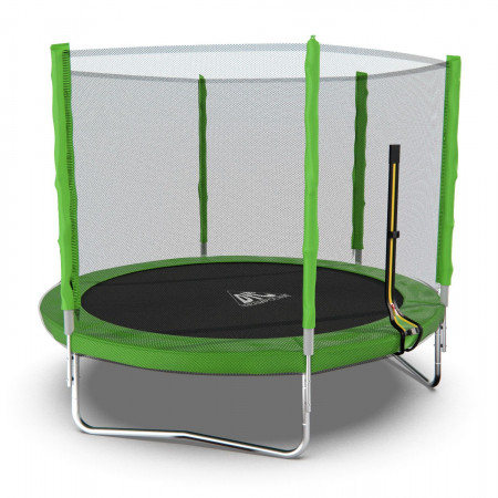 Батут DFC Trampoline Fitness с сеткой 8ft Светло-зелёный