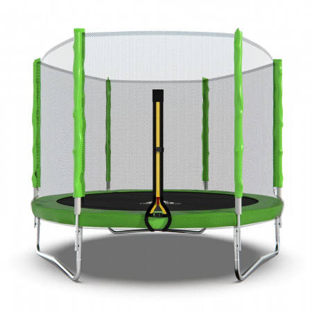 Батут DFC Trampoline Fitness с сеткой 8ft Светло-зелёный