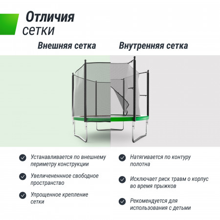 Батут UNIX Line Simple 8 ft Color (outside)