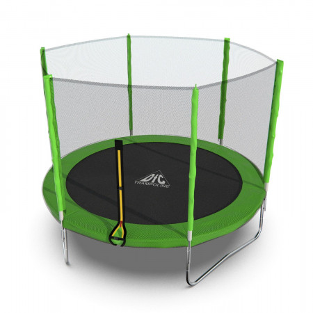 Батут DFC Trampoline Fitness с сеткой 10ft Светло-зелёный