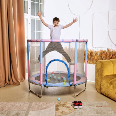 Батут детский DFC A.KOU KIDS 55" (140 см) с сеткой