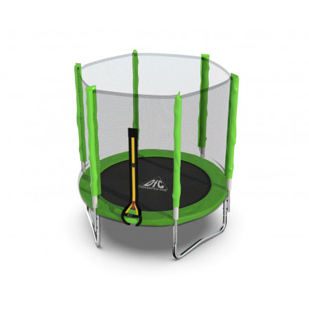 Батут DFC Trampoline Fitness с сеткой 5ft Светло-зелёный
