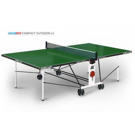 Стол теннисный Compact-2 LX Всепогодный Зелёный