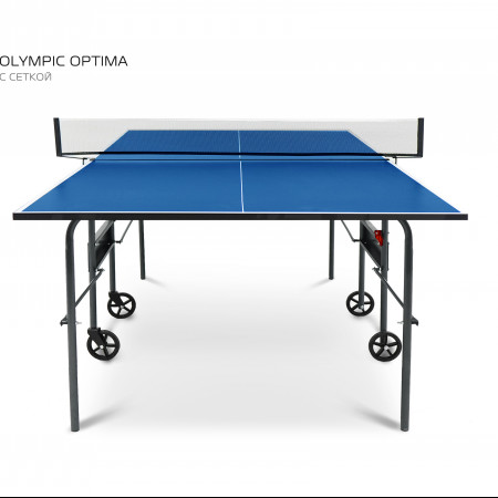 Стол теннисный Olympic Optima Синий с сеткой