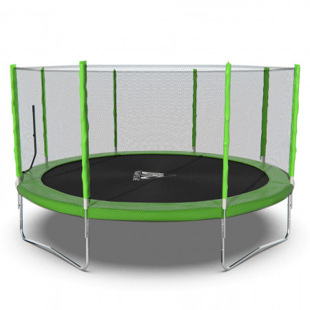 Батут DFC Trampoline Fitness с сеткой 14ft Светло-зелёный