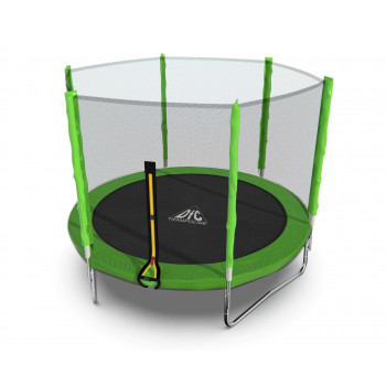 Батут DFC Trampoline Fitness с сеткой 8ft Светло-зелёный