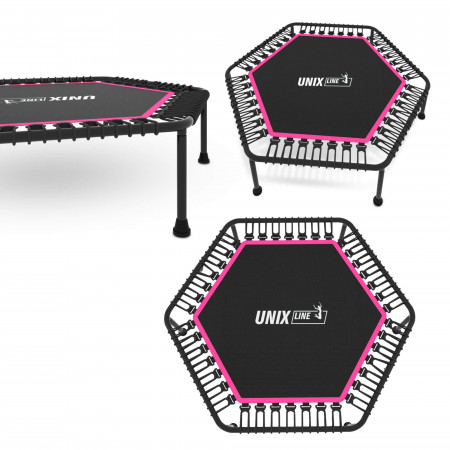 Батут спортивный UNIX Line FITNESS Lite Pink (125 см)