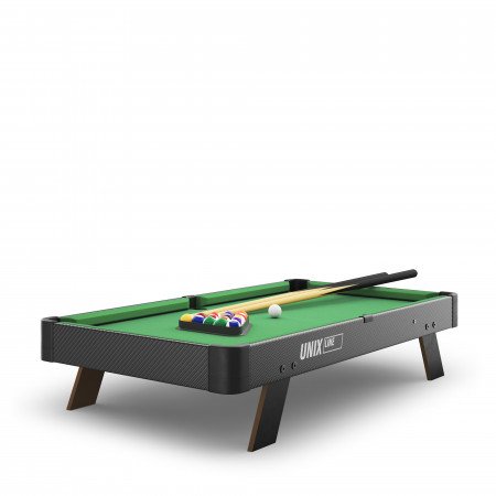 Игровой стол UNIX Line Мини Бильярд настольный (88х47 cм) Black