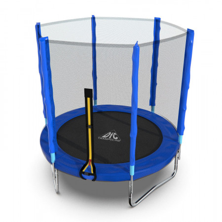 Батут DFC Trampoline Fitness с сеткой 6ft Синий