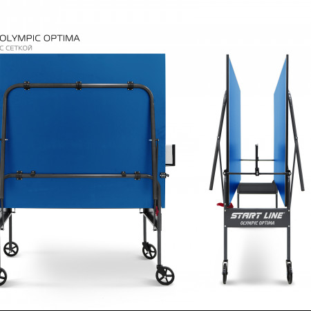 Стол теннисный Olympic Optima Синий с сеткой