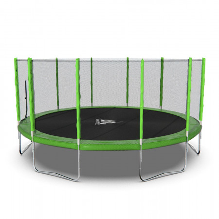 Батут DFC Trampoline Fitness с сеткой 16ft Светло-зелёный