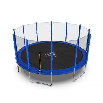 Батут DFC Trampoline Fitness с сеткой 16ft Синий