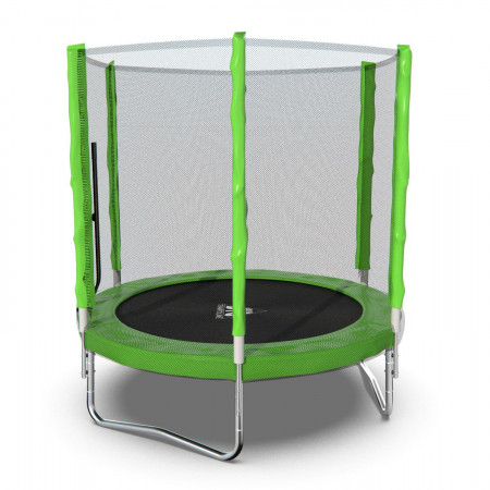 Батут DFC Trampoline Fitness с сеткой 6ft Светло-зелёный