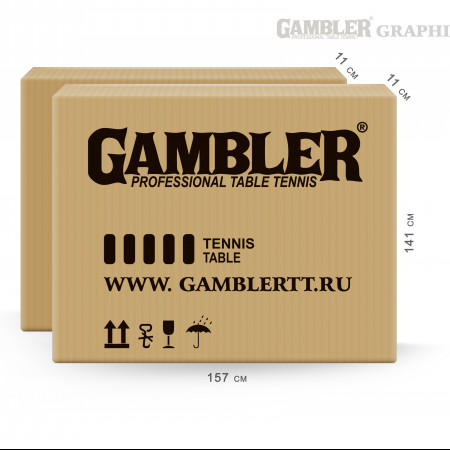 Стол теннисный GRAPHITE